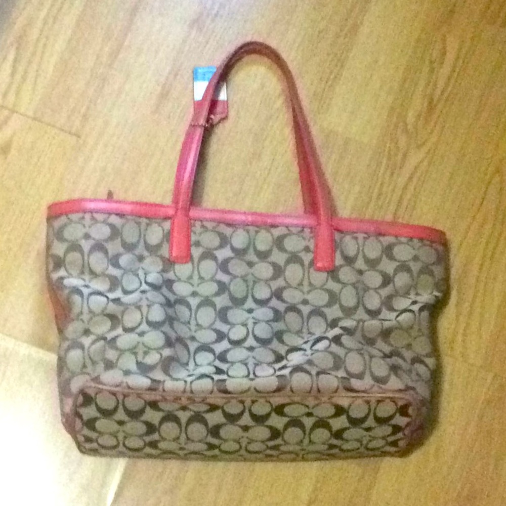 Pre-loved Coach Tote Bag 17x10x7